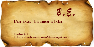 Burics Eszmeralda névjegykártya